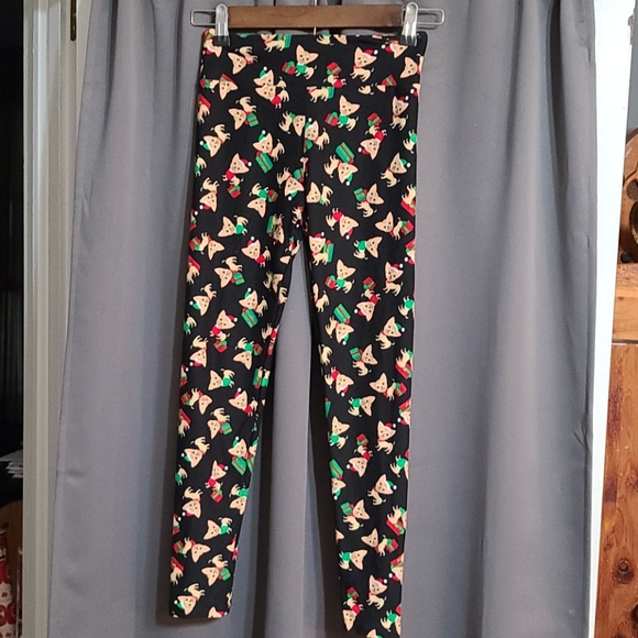 LuLaRoe Other - LuLaRoe Tweens Christmas leggings